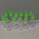 TrelaCo Cool Baby Shower Games Sets 12 Pcs Bottles with 1 Bottle Chug Sign for Gender Reveal Baby Shower Party Favors Decoration Games(Leaves,Green)