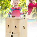 Carpenter Bee Traps for Outside 1PACK– Durable, Weather-Resistant, Eco-Friendly Wooden Wasp Trap for Outdoor Use