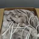 ACCU-WARMTH Heated Blanket Twin Size- Plush Thick Bubble Faux Fur Heated Blanket, Fast Heating Electric Blanket 6 Heating Levels & 10 Hours Auto-Off, Machine Washable, 62"x84", Patterned Taupe