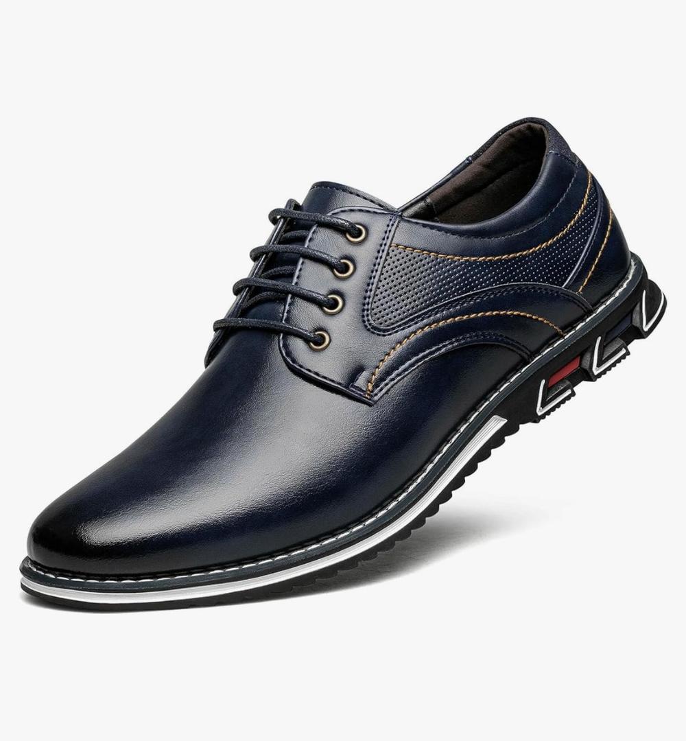 Men's Dress Shoes Comfort Soft Men Oxford Superior Flexural Leather Fashion Dress Sneakers Business Casual Derby Shoe.8