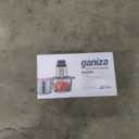 Ganiza Food Processor, 2-Speed Food Chopper Meat Grinder with 8 Cup Stainless Steel & 8 Cup Glass Bowls, Upgraded Button & Smart Overheat Protection Light - Includes Clean Brush, 2 Sets of Blades (Silver)