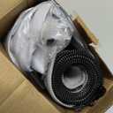 Supet Raised Inflatable Dog Cone Collar to Stop Licking, Soft Dog Cone Alternative After Surgery, Pet Neck Donut Collar for Small Medium Large Dogs (M(Neck 9"-12.5"), Solid Grey)