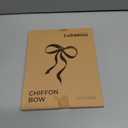 LaRibbons Chiffon Pre - Made Hair Bows Ribbon for Women Girls - Ivory Chiffon Ribbon Bows for Gift Wrapping & Wedding Decor, 24PCs