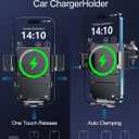 Wireless Car Charger, Phone Holders for Your Car 15W Fast Charging Auto Clamping, Air Vent Car Phone Mount for iPhone 17 16 15 14 13 Mini Pro Max XR, Samsung Galaxy S25 Ultra S24 S23 S22 S21