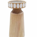 HD Designs 8 in Wood Small Candle Holder - 8 in