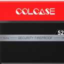 COLCASE Fireproof Document Bag with Lock 5200℉ Heat Insulated Waterproof and Fireproof Bag with Zipper Storage for Money, Documents, Passport and Valuables 15 x 11 inches