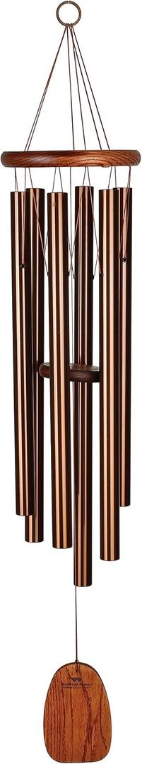 Woodstock Chimes Amazing Grace Wind Chime for Outside 40" Medium Bronze,Outdoor Decor for Patio, Porch, Garden, Memorial Gift for Loved Ones AGLBR