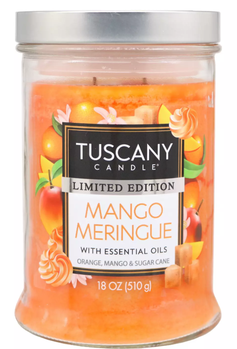 Tuscany Candle Mango Meringue Scented Limited Edition Candle