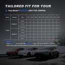 AOMSAZTO Custom Fit Seat Cover for Tesla Model Y 2020-2025 5 Seats Black