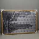 Americanflat 24x36 Poster Frame with Polished Plexiglass - Wide Picture Frames Made of Engineered Wood for Vertical or Horizontal Wall Display - Epic Collection - Dark Oak