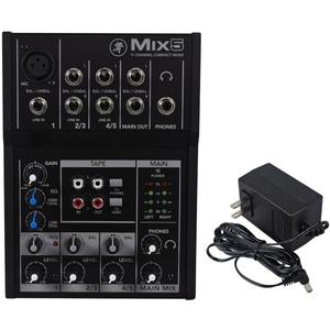 Mackie Mix5 5-Channel Compact Mixer, Black