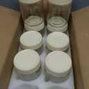 Overnight Oats Containers with Lids, 16oz Glass Jars with Lids 8 pcs, Milk White, Wide Mouth Mason jars for Salad, Yogurt, Snacks, Meal Prep