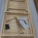 Dog Ramp for Bed, Non-Slip Pet Ramp with 5 Adjustable Heights, Portable Foldable Wooden 40" Long Pet Stairs for Small & Large Old Dogs & Cats - Lightweight & Easy Storage