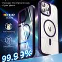 SUCGLES for iPhone 13 Pro Case with MagSafe [Ultra Strong Magnetic] [12FT Military Drop Protection] [Shockproof Bumper] Slim Thin Mag Safe Phone Cover 6.1" for Apple 13pro (Deep Purple)