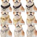 Dog Chain Collar High Rose Gold Polished 15MM Stainless Steel Cuban Link Strong Heavy Duty Chew Proof Walking Chain Leash Collar for Small Medium Big Dogs(15MM, RG, 16")