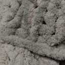 Chunky Knit Throw Blanket 50"X 60", 100% Handmade with Soft Chenille Yarn, 4.4lbs Thick Cable Knitted Blankets, Large Rope Knot Crochet Throws for Couch Sofa Bed Home Decor, Taupe
