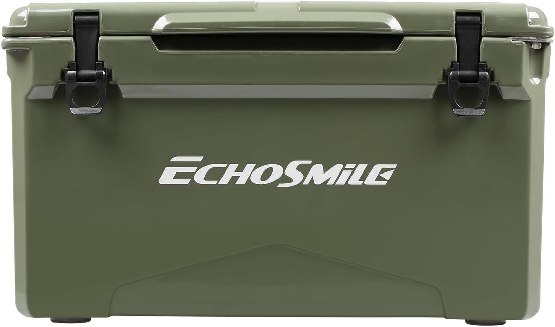 EchoSmile 40 QT Rotomolded Cooler, Built to Stand up to The Rigors of The Journey (Olive Green)