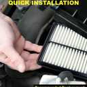CARORY AF377 Engine Air Filter for Toyota RAV4 Gas (20192025), Camry (20182024), Highlander (20202025), Lexus RX350 (2023-2025), NX350, ES350, OE# 17801-25020, CA112377