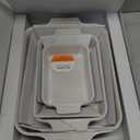 Le Creuset Stoneware Heritage Set 3 Rectangular Dishes, White