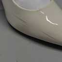 iiimmu Women's Stiletto Heels Closed Pointed Toe 4 in Heels for Women Patent Leather Pumps with Chain Wedding Party Dress Prom Heels Slingback Pumps, 8