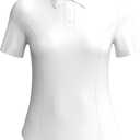 Callaway Womens Short Sleeve Golf Polo Shirt (Large, Brilliant White)