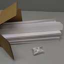Redi Shade No Tools Original Light Filtering Pleated Paper Shade White, 36" W x 72" L, 6 Pack