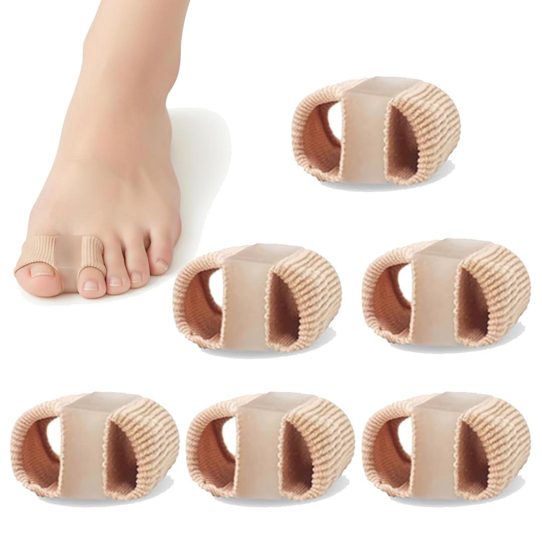 VITASHYNX 6 Pcs Silicone Toe Separators For Women, Big Toe Bunion Corrector, Bunion Toe Separators For Women And Men, Relieve Foot Pain, Overlapping Toes