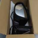 Lqito Left Driver Side Mirror Compatible With 2016 2017 2018 2019 2020 2021 2022 VW Passat With Power Folding Power Glass Heated Turn Signal Black Replace#561857507BB9B9(8Pins)