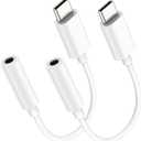 USB C to 3.5mm Audio Headphone Adapter, Type C to Headphone Jack Adapter, Aux Audio Dongle Cable Cord