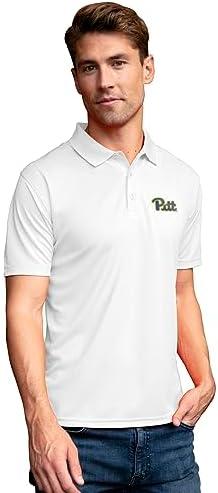 Vantage Apparel Men's Collegiate Premium Moisture Wicking White Icon Polo, S/M