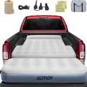 Inflatable Truck Bed Mattress for Tacoma Truck Air Mattress 5ft-5.5ft for Honda Ridgeline Jeep Gladiator JT,Space-Optimized Design, Built in Pump Detachable Tailgate Section