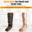 Leg Massager with Heat and Compression, Foot and Calf Massager for Circulation and Pain Relief, Compression Boots with Handheld Controller, 6 Modes 3 Intensities, Gift for Mom Dad