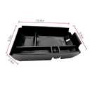 Center Console Organizer Interior Storage Box Fits for Ford Escape 2020 2021 2022 2023 2024 2025 and 2021 2022 2023 2024 2025 Bronco Sport Accessories (Black)