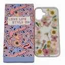 Loheckle for iPhone 16 Plus Case for Women - Girls Cute Glitter Dried Flower Floral Girly Aesthetic Kawaii Sparkle Sparkly Bling Unique Handmade Phone Cover for Apple 16 Plus 6.7", Fen