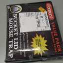 2025 New Upgraded Bucket Lid Mouse Trap-Metal Bait Cage-Auto Reset-5 Gallon Bucket Fit-Humane-Indoor Outdoor-Rat Trap (Yellow x 4 Sets, Extreme Value)