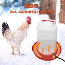 Chicken Water Heater Cord, Freeze-Proof Heated Waterer for Chickens & Poultry, Safe Low-Watt Heating Cable Keeps Water Ice-Free in Winter for Ducks, Rabbits & Small Animals (1 Pack)