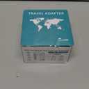 Upgraded 2500W 220V to 110V Voltage Converter US to Europe, Power Converter Adapter Combo with 2 USB-A 2 USB-C Port & UK/AU/US/IT/European/Asia Travel Outlet Plug Adapters for Hair Dryer