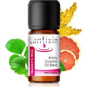 3 x Lantixin Queens Kiss 100% Pure Essential Oils for Diffusers for Home Natural Aromatherapy Oils with Pure Peppermint Oil, Osmanthus & Grapefruit Essential Oil  Safe for Skin, Kids & Pets  0.3 oz