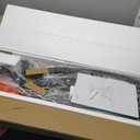 42.5 Inch Entryway Table, Industrial Console Tables Behind The Couch Sofa, Narrow Wood Accent Table for Entrance, Hallway, Living Room, Foyer, V-Shaped Metal Frame, Rustic Brown