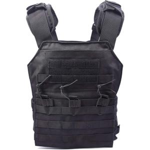 Tactical Molle Vest Breathable Combat Training Vest 1000D Oxford Cloth Outdoor Hunting Air Soft Vests Sports Equipment Weight-Bearing Shoulder Strap Vests