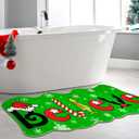 Christmas Believe Bathroom Rug  47" x 19" Green Extra-Long Non-Slip for Bathroom Kitchen Rug Soft Absorbent Bath Tub Mat Room