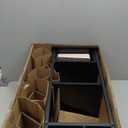 Floor Lamp with End Table, Side Table with Lamp Attached, Bedside Nightstand Light for Small Spaces with Wicker Drawer and Storage Shelf for Living Room, Bedroom, Guest Room, 2 Bulbs Included