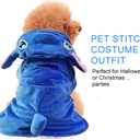 Dog Costume, Gimilife Dog Hoodie, Dogs Halloween Costume Pet Xmas Pajamas Outfit, Pet Coat Cartoon Costumes for Dogs and Cats for Halloween Christmas and Winter - L