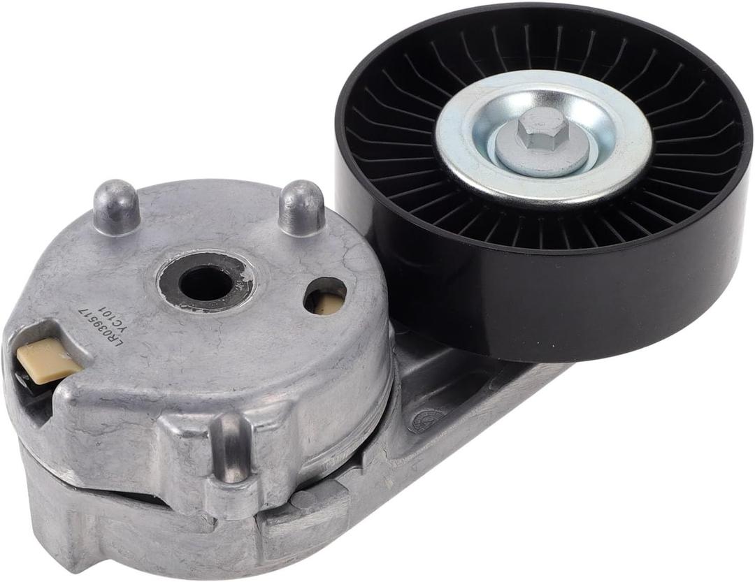 Belt Tensioner Drive Belt Tensioner Pulley Assembly for Land Rover Range Rover 2009-2019 No.LR039517 Metal 1 Pc