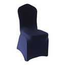 WELMATCH Navy Stretch Spandex Chair Covers - 12 pcs Wedding Party Dining Scuba Elastic Chair Covers (Navy, 12)
