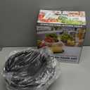 TeamFar Mixing Bowls, Stainless Steel Nesting Salad Bowls with Lids Set of 3 & 3 Grater Attachments, For Mixing/Serving/Storing, Non-toxic & Long-lasting, Size 4.6/3 / 1.5 QT, Black