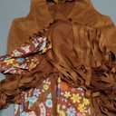 SIZGAROOT Hippie Costume for Girls Kids 60s 70s Outfits Costume Halloween Dress Up Party, Large