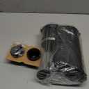 Small Single Serve Coffee Maker, Fast Brew One Cup Coffee Machine for K Cup and Grounds, 6 to 12 oz. Brew Sizes, Capsule Coffee Machine with Descaling Reminder and Viewing Tank, Black (9.45 Inches)