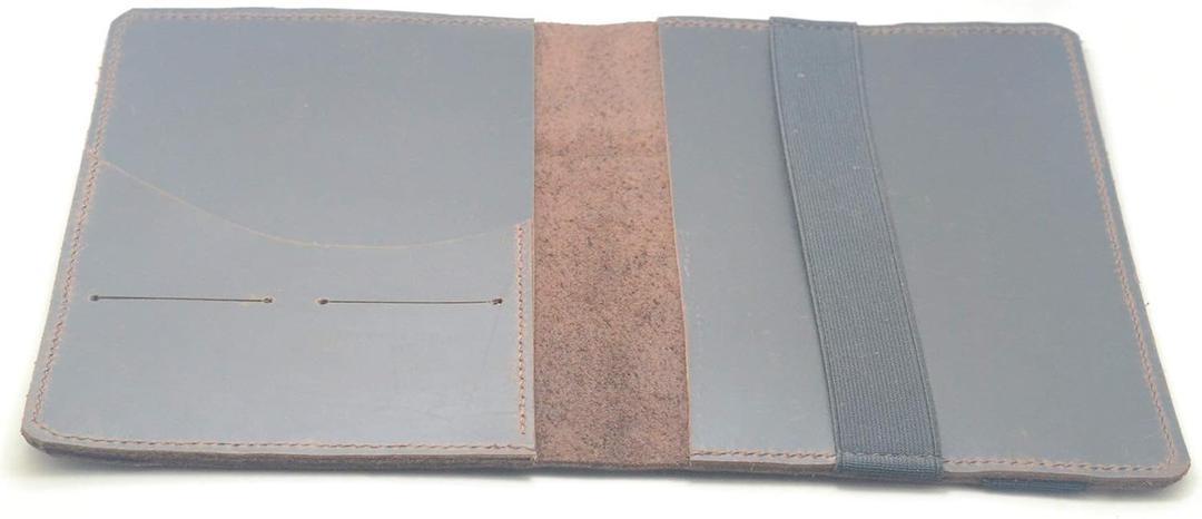JJNUSA Refillable Handmade Notebook For Writing Vintage Retro Leather Travel Journal Cover For Leuchtturm 1917 Medium A5 Cover For Jottbook 5.75" X 8.25" Dark Brown (DarkBrown)