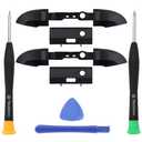 Ikpek 2 Pack Bumpers Replacement LB RB Button for Xbox Series X/S Controllers, Black Shoulder Trigger Buttons Top Middle Bracket for Xbox Series Controller